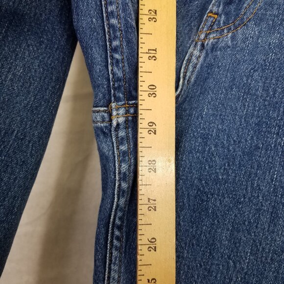 G. Label Goop Jeans Women's 29 Blue Hi-Rise Wide Leg Med Wash Denim USA - Picture 14 of 16